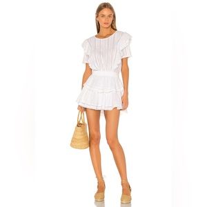 LOVESHACK FANCY NATASHA MINI DRESS IN WHITE